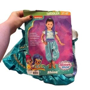 Shimmer & Shine Genie Costume 3T-4T Blue Halloween Dress Up Play Nickelodeon